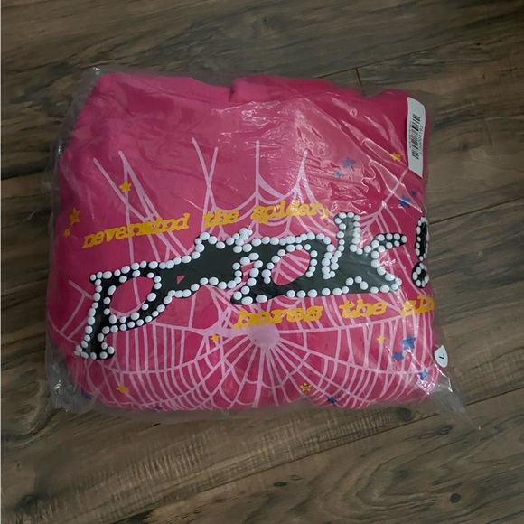 Pink s5pider hoodie